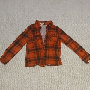 Passport Orange and Black Checkered Shirt